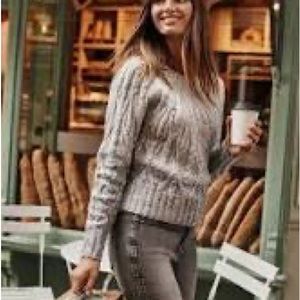 NWT White House black market long sleeve bateau neck ombré sweater